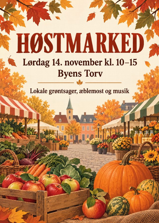 Flyers lavet med AI: HØSTMARKED