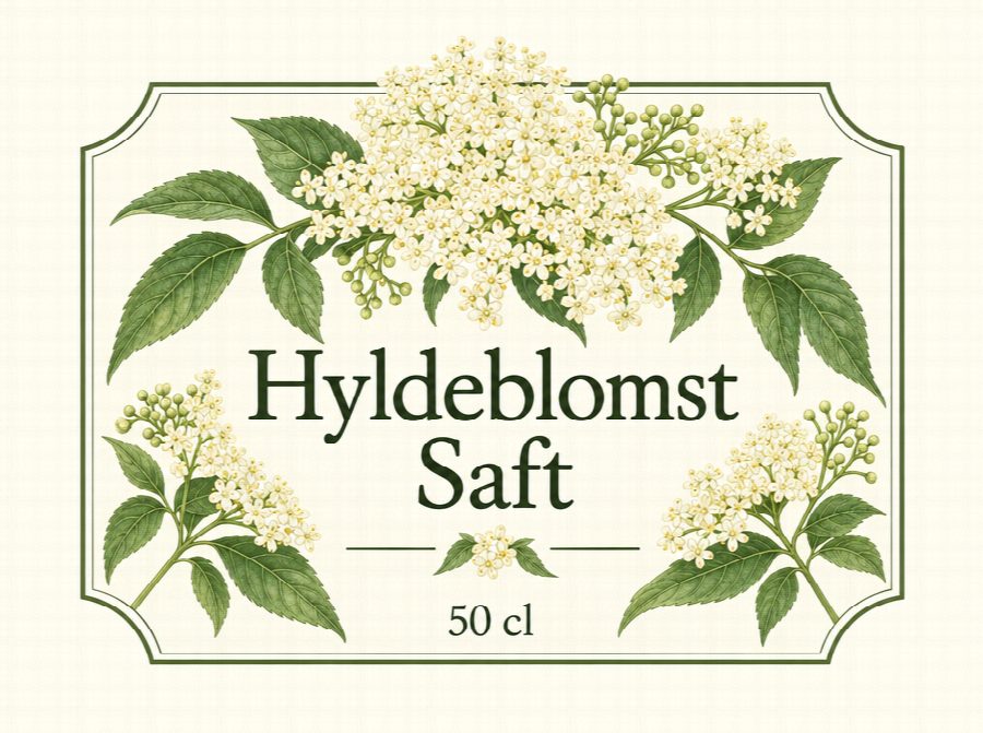 Klistermærker lavet med AI: Hyldeblomst