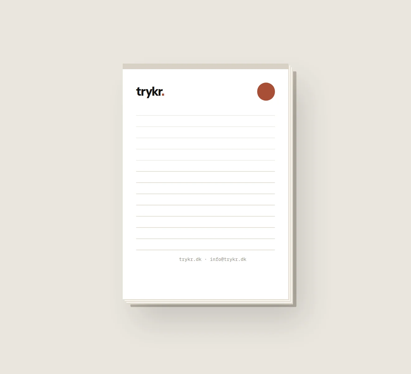 Limet notesblok i A5 med logo